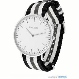 Produktabbildung Metalluhr TEXSTYLE FLAT silver big Metalluhr TEXSTYLE FLAT silver big