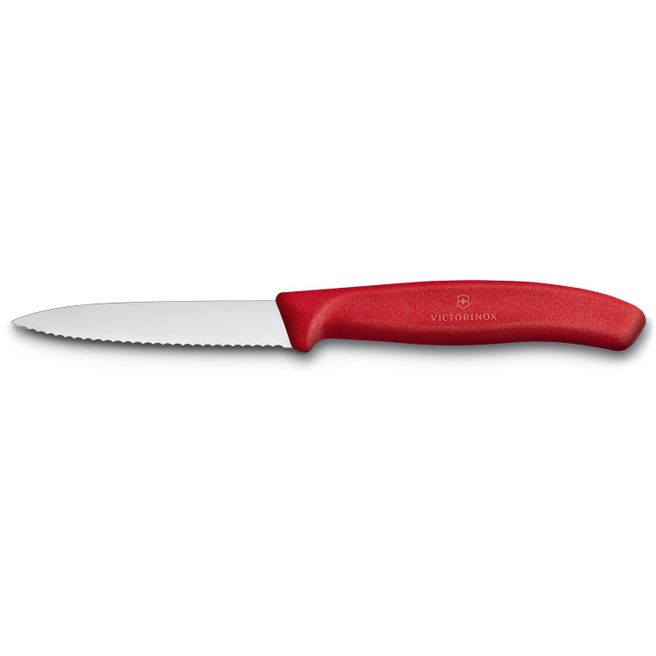 Schweizer Haushaltsmesser Gemüsemesser 8 cm Wellenschliff