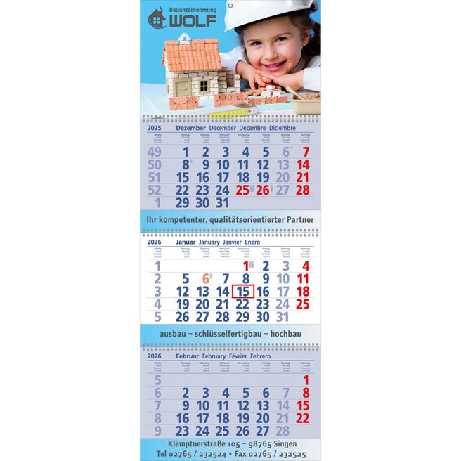 Papierwandkalender Exclusiv 3