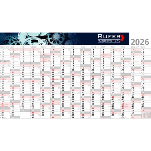 Wandplaner Jumbo, neutral (Bild 1)