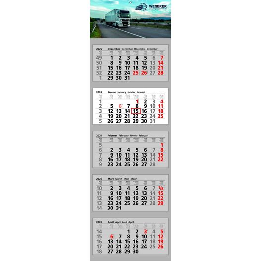 Papierwandkalender Clever 5 (Bild 1)