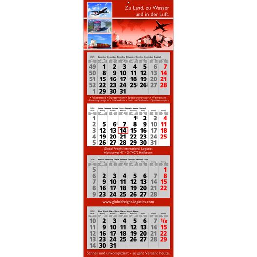 Papierwandkalender Classic 4 (Bild 1)