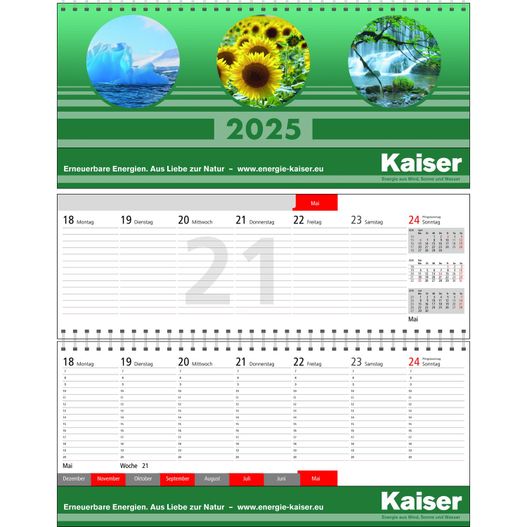Produktabbildung Tischquerkalender Business-plus Register Tischquerkalender Business-plus Register (Bild 1)