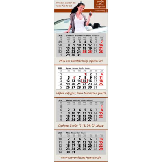 Produktabbildung Papierwandkalender Premium 4 Papierwandkalender Premium 4 (Bild 1)