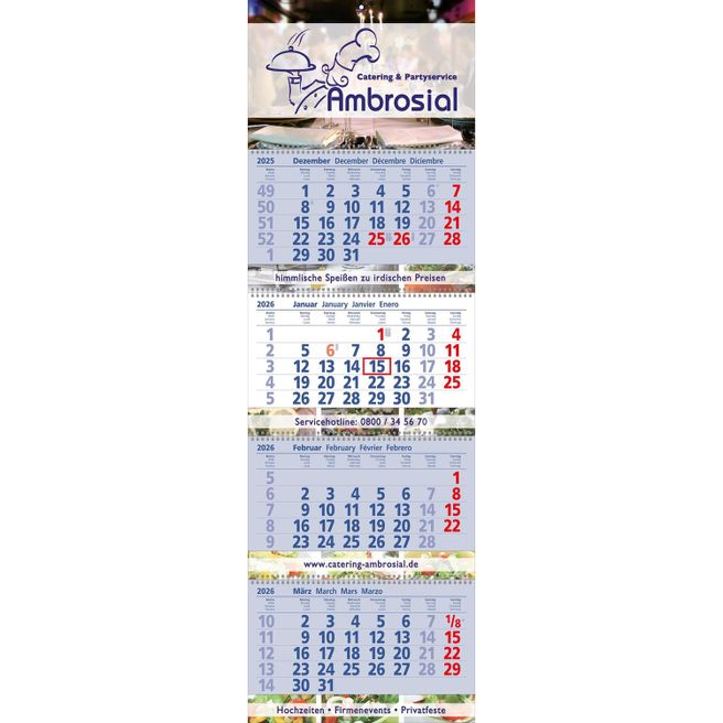 Papierwandkalender Exclusiv 4