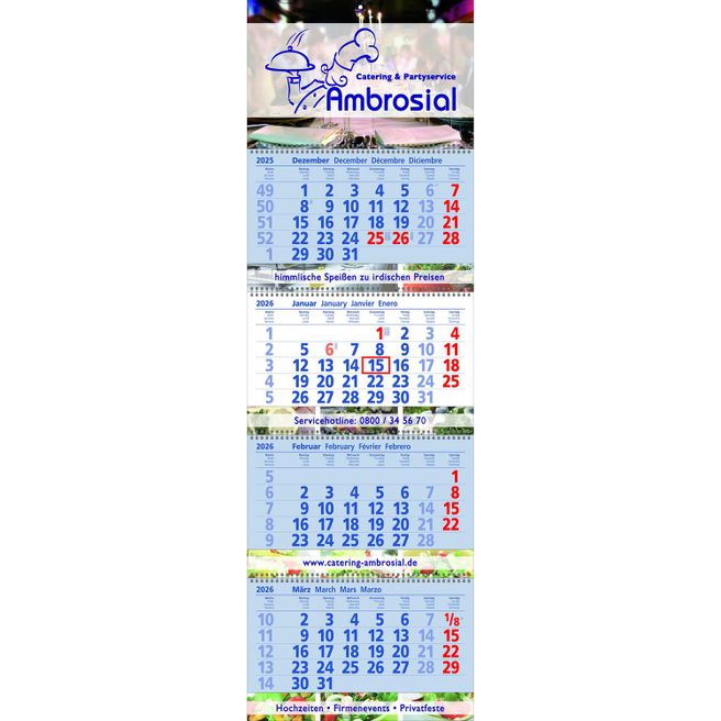 Papierwandkalender Exclusiv 4