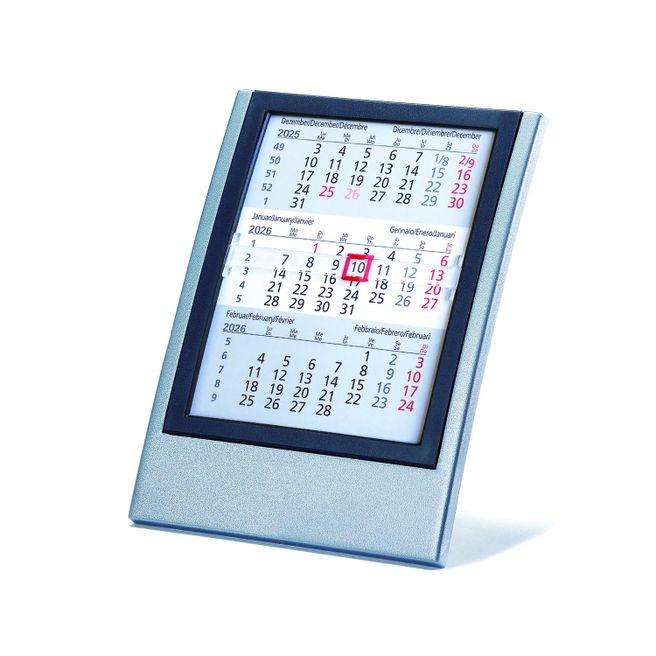 Tischkalender Elegance, 6-sprachig