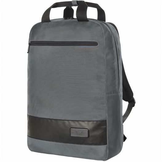 einen rucksack mit lederbesatz und reißverschluss Notebook-Rucksack STAGE (Bild 1)