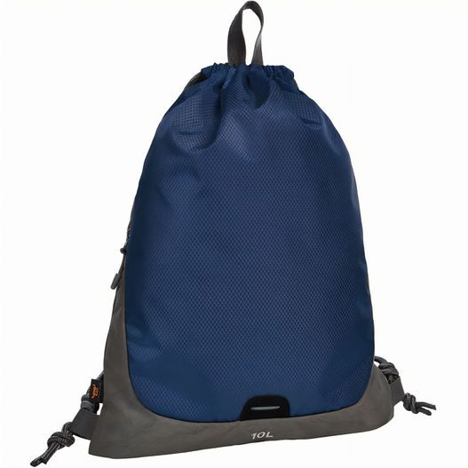 blauer rucksack mit grauem boden und schwarzem boden Zugbeutel STEP (Bild 1)
