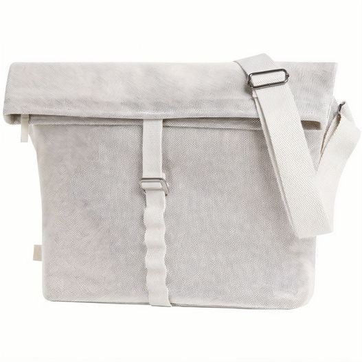 eine weiße tasche mit einem gurt darauf Umhängetasche LOOM (Bild 1)