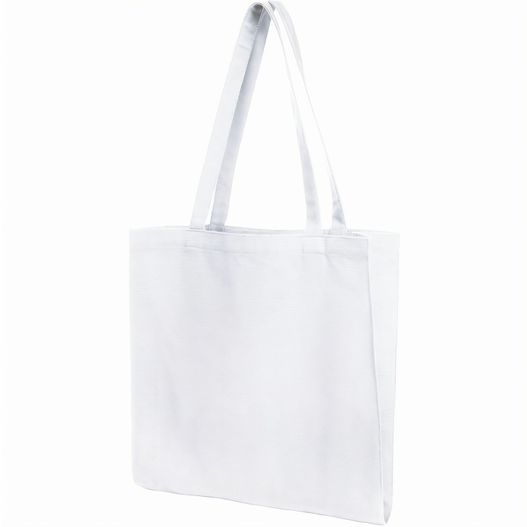 eine weiße tasche mit einem griff auf weißem hintergrund Shopper MALL (Bild 1)