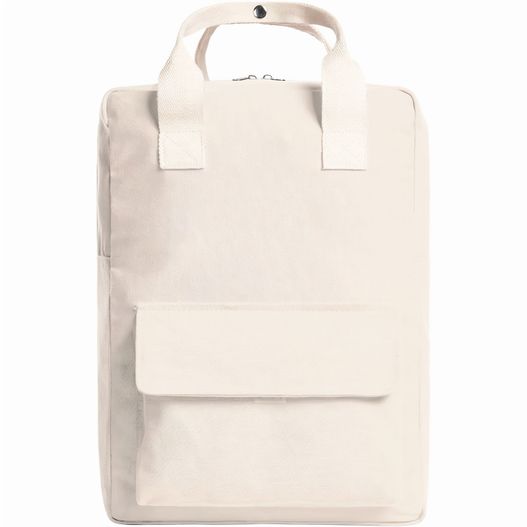 eine weiße tasche mit einem griff auf weißem hintergrund Rucksack LIKE (Bild 1)