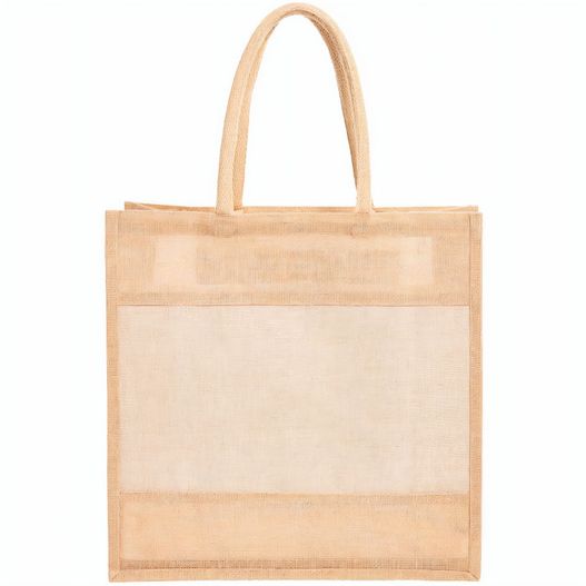 eine jutetasche mit einem weißen streifen darauf Shopper NATIVE (Bild 1)