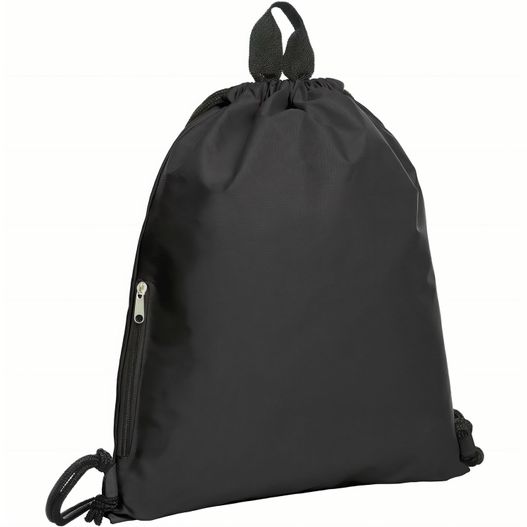 ein schwarzer rucksack mit reißverschluss vorne Zugbeutel JOIN (Bild 1)