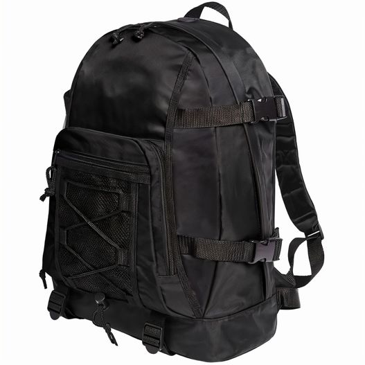ein schwarzer rucksack mit reißverschlusstasche Rucksack SPORT (Bild 1)