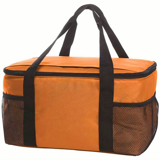 eine orange tasche mit einem schwarzen griff Kühltasche FAMILY XL (Bild 1)