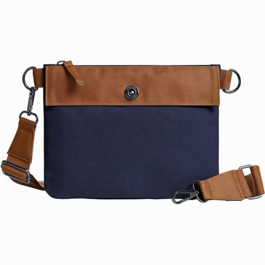 eine blaue und braune tasche mit einem gurt Reißverschluss-Tasche LIFE (Bild 1)