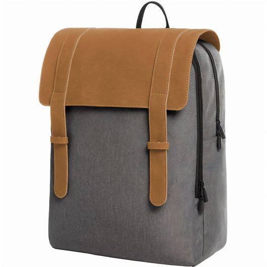 rucksack mit ledergriff auf weißem hintergrund Notebook-Rucksack URBAN (Bild 1)