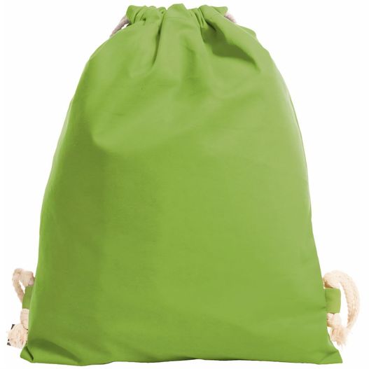 eine grüne tasche mit einem griff auf einem weißen hintergrund Zugbeutel EARTH (Bild 1)