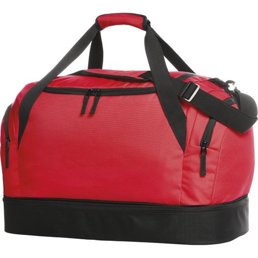 eine rote duffeltasche mit schwarzen riemen Sporttasche TEAM (Bild 1)