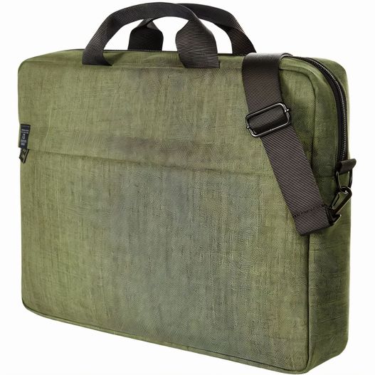 eine grüne laptoptasche mit einem schwarzen armband Notebook-Tasche EUROPE (Bild 1)
