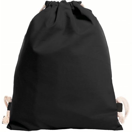 eine schwarze tasche mit einem weißen griff Zugbeutel EARTH (Bild 1)