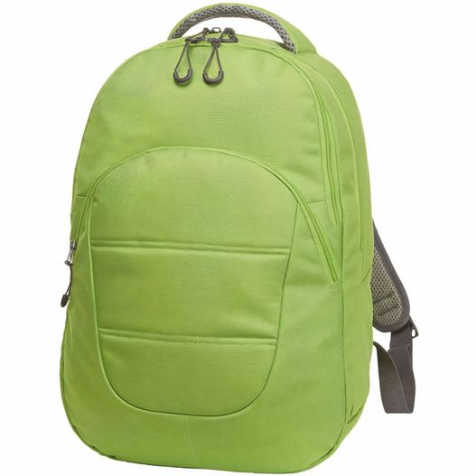 ein grüner rucksack mit reißverschlusstasche Notebook-Rucksack CAMPUS (Bild 1)