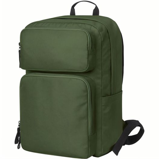 ein grüner rucksack mit schwarzem gurt Notebook-Rucksack FELLOW (Bild 1)