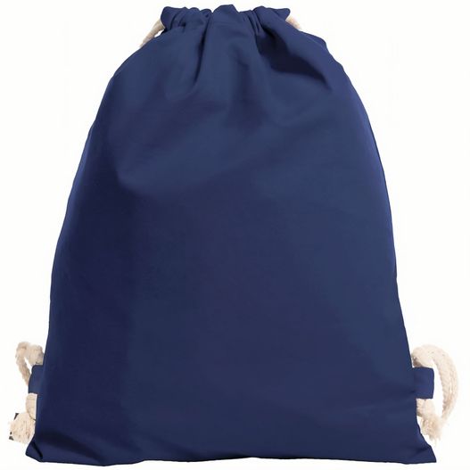 eine blaue tasche mit einem weißen griff auf einem weißen hintergrund Zugbeutel EARTH (Bild 1)