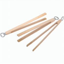 Produktabbildung Grillzange Holz mit Flaschenöffner Grillzange Holz mit Flaschenöffner