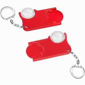 Chiphalter mit 1€-Chip und Lupe