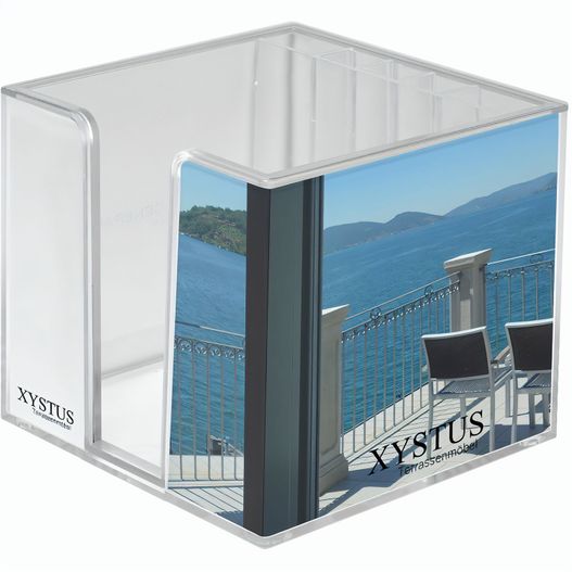 Zettelbox mit Köcher "Sigma", doppelwandig (Bild 1)