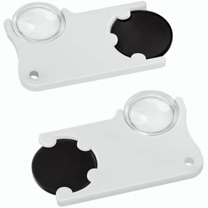 Chiphalter mit 1€-Chip und Lupe