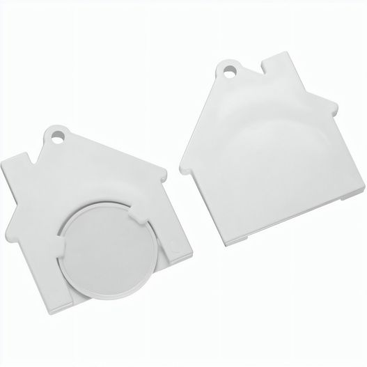 Produktabbildung Chiphalter mit 1€-Chip "Haus" Chiphalter mit 1€-Chip "Haus" (Bild 1)