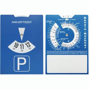 Kartonparkscheibe mit Benzinrechner