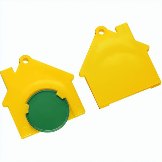 Produktabbildung Chiphalter mit 1€-Chip "Haus" Chiphalter mit 1€-Chip "Haus" (Bild 1)