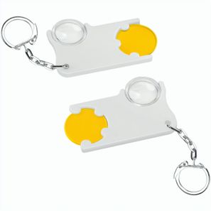 Chiphalter mit 1€-Chip und Lupe
