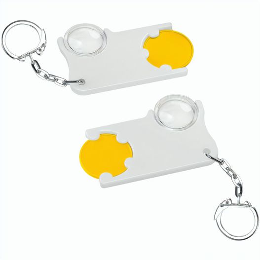 Chiphalter mit 1€-Chip und Lupe (Bild 1)