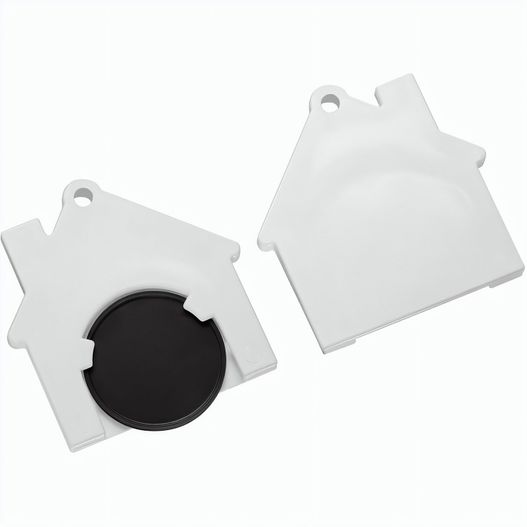 Produktabbildung Chiphalter mit 1€-Chip "Haus" Chiphalter mit 1€-Chip "Haus" (Bild 1)