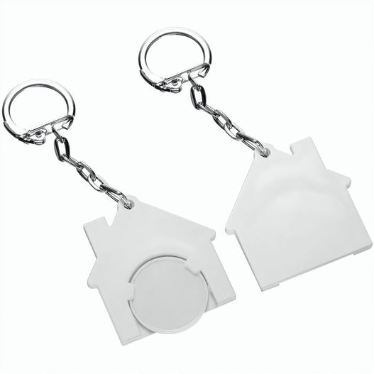 Produktabbildung Chiphalter mit 1€-Chip "Haus" Chiphalter mit 1€-Chip "Haus" (Bild 1)