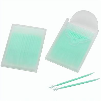 Zahnstocher mit Interdentalbürsten