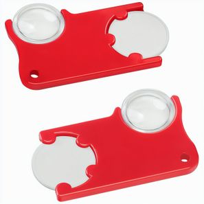 Chiphalter mit 1€-Chip und Lupe