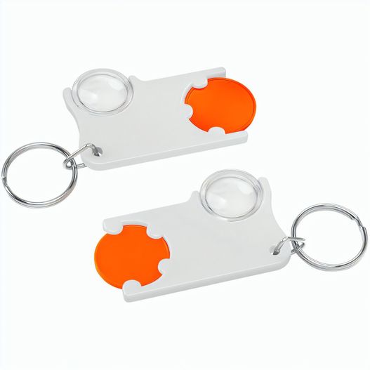Produktabbildung Chiphalter mit 1€-Chip und Lupe Chiphalter mit 1€-Chip und Lupe (Bild 1)