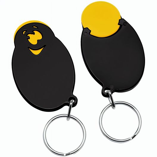 Produktabbildung Chiphalter mit 1€-Chip "Gesicht" Chiphalter mit 1€-Chip "Gesicht" (Bild 1)