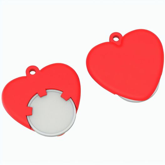 Produktabbildung Chiphalter mit 1€-Chip "Herz" Chiphalter mit 1€-Chip "Herz" (Bild 1)