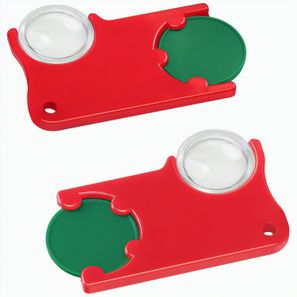 Chiphalter mit 1€-Chip und Lupe