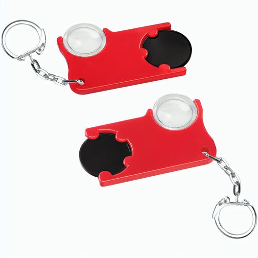 Chiphalter mit 1€-Chip und Lupe (Bild 1)