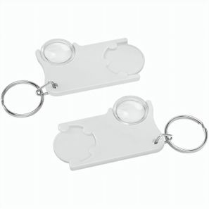 Chiphalter mit 1€-Chip und Lupe