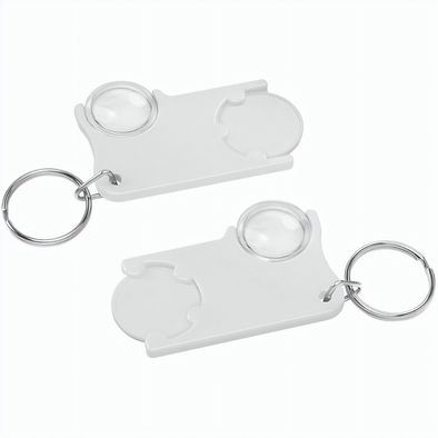 Chiphalter mit 1€-Chip und Lupe