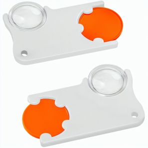 Chiphalter mit 1€-Chip und Lupe